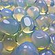 Molybdenum glass(tumbling extra) IMITATION natural moonstone, Cabochons, St. Petersburg,  Фото №1