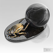 Фен-шуй и эзотерика handmade. Livemaster - original item A symbol of happiness, the scarab agate, dolerite, bronze. Handmade.