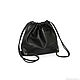 Backpack leather bag black medium size with pocket. Backpacks. BagsByKaterinaKlestova (kklestova). My Livemaster. Фото №5