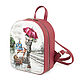 Women's small backpack ' Meeting'. Backpacks. Pelle Volare. Online shopping on My Livemaster.  Фото №2