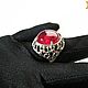 Rubin. ' The flames and illusions' ring with ruby. Rings. Design jewelry. My Livemaster. Фото №6