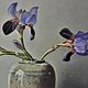 Картина:Синие ирисы. Картины. Honfleur (Ирина Де Сен Леже). Интернет-магазин Ярмарка Мастеров.  Фото №2