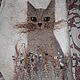 Жилет "Сама по себе". Жилеты. Катерина Шерстяная кошка (woollencat). Интернет-магазин Ярмарка Мастеров.  Фото №2
