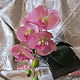 Орхидея нежно-розовая из латекса, Цветы, Миасс,  Фото №1