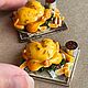 Миниатюрная жаренная курица. Кукольная еда. POVIDLOV_STUDIO. Интернет-магазин Ярмарка Мастеров.  Фото №2