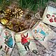 Гирлянда с флажками "Винтажные открытки" номер 9. Гирлянды. Творческая мастерская Донсковой К. Ярмарка Мастеров.  Фото №4