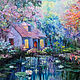 'Mystery at the Forest Pond' original oil painting (triptych), Pictures, Voronezh,  Фото №1
