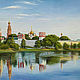 Painting 'Novodevichy Monastery' 71,5 X 100 cm, Pictures, Rostov-on-Don,  Фото №1