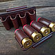 Bandolier - cartridge for the belt, 4 cartridges of 12 caliber. Gifts for hunters and fishers. Labour. My Livemaster. Фото №4