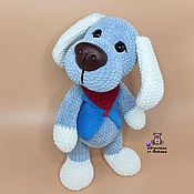 Куклы и игрушки handmade. Livemaster - original item Knitted Dog Plush Yarn Knitted Dog Watchdog Toy Dog. Handmade.