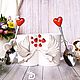 Парные кружки "Любовь окрыляет". Кружки и чашки. Flowerdecor337. Интернет-магазин Ярмарка Мастеров.  Фото №2