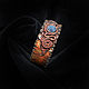 Leather bracelet with titanium Druse, Cuff bracelet, Ekaterinburg,  Фото №1