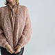Пудровый кардиган из кид мохера. Кардиганы. The sweetest sweaters. Интернет-магазин Ярмарка Мастеров.  Фото №2