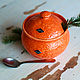 Order Mandarin sugar bowl-handmade ceramics. JaneCeramics. Livemaster. . Sugar Bowls Фото №3