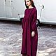  a dress made of linen in two colors of Marsala/Jeans. Dresses. viax. My Livemaster. Фото №5