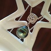 Украшения handmade. Livemaster - original item Pendant with Tahitian pearl to buy. Handmade.