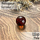 Beads ball 19mm made of natural Baltic amber red cherry, Beads1, Kaliningrad,  Фото №1