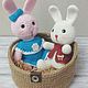Knitted Bunny, Stuffed Toys, Rostov-on-Don,  Фото №1