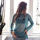 Туника из итальянской пряжи хлопок с вискозой. Туники. Теплый мир     (knit.tm). Ярмарка Мастеров.  Фото №6