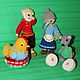 Puppet theatre: Knitted toys, fairy tale characters, little red hen, Puppet show, St. Petersburg,  Фото №1