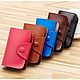 Lambre leather business card holder / Buy for business cards and cards made of leather. Business card holders. EZCASE - Leather Design Studio. My Livemaster. Фото №4