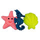 Silicone soap mold ' Set: star, skate and shell 2D», Form, Shahty,  Фото №1