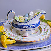 Vintage snow-white porcelain tea trio H. WINTERLING Germany