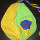 Order POUCH FOR the ROSARY 'Peacock feather' japa-mantra knitted. Gala Devi (crochet design). Livemaster. . Baggie Фото №3