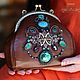 Handbag 'Turquoise chocolate', Classic Bag, Lviv,  Фото №1