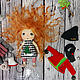 Textile doll Little doll Christmas Knopochka Ginge. Dolls. Olga Shepeleva Dolls. My Livemaster. Фото №5