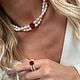 Заказать Комплект из натурального Жемчуга с кристаллами. Ivanova jewelry. Ярмарка Мастеров. . Чокер Фото №3