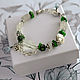 Order Bracelet with green amethyst in 925 silver. Solanda. Livemaster. . Bead bracelet Фото №3