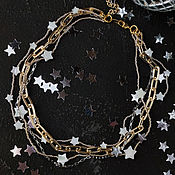 Украшения handmade. Livemaster - original item Combined necklace with stars. Handmade.