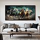 Картины с лошадьми Бегущие арабские лошади Живопись картины. Картины. Воплощение стиля. Ярмарка Мастеров.  Фото №4