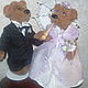 Wedding Teddy bears, Stuffed Toys, Moscow,  Фото №1