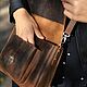 Brown leather women's bag, messenger bag. Messenger Bag. migotobags. Online shopping on My Livemaster.  Фото №2
