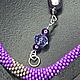 Order  Purple Bead Harness. Kairos. Livemaster. . Lariats Фото №3