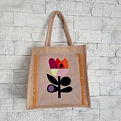 Сумки и аксессуары handmade. Livemaster - original item Bag-shopper "Flower". Handmade.