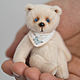 Мишка тедди миниатюра, белый с голубыми глазами. Мишки Тедди. Teddy by Olga Prokudina. Интернет-магазин Ярмарка Мастеров.  Фото №2