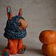 Order Tangerine Rabbit. 7cvetik70. Livemaster. . Stuffed Toys Фото №3