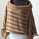 Top tunic linen brown knit with lace, Tunics, Jelgava,  Фото №1