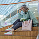 Bag female leather shopper pink(bag leather female). Classic Bag. migotobags. Online shopping on My Livemaster.  Фото №2