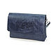 Bags: Women's leather blue Roxanne s74p-661 clutch bag. Classic Bag. Natalia Kalinovskaya. Online shopping on My Livemaster.  Фото №2