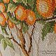 Апельсиновое дерево. Ручная вышивка крестом. Картины. Lovely-Made Кружево и Вышивка. Ярмарка Мастеров.  Фото №5
