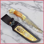 Сувениры и подарки handmade. Livemaster - original item Damascus knife z587. Handmade.