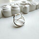 Open heart ring, 925 silver (K33). Rings. anna-epifanova. My Livemaster. Фото №4