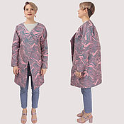 Одежда handmade. Livemaster - original item Raincoat summer coat pink blue oversize. Handmade.