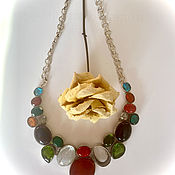 Винтаж handmade. Livemaster - original item Corsica. Necklace with semi-precious stones. India.. Handmade.
