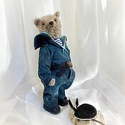 Куклы и игрушки handmade. Livemaster - original item Mishka the sailor Petrovich. Handmade.