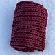 Male female snood 'Rock and Roll' (red wine color). Snudy1. IRINA GRUDKINA Handmade Knitwear. Online shopping on My Livemaster.  Фото №2